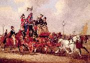 Pollard, James The Last Mail Leaving Newcastle, July 5, 1847 oil painting